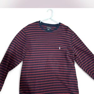 Polo by Ralph Lauren Red and Navy Striped Shirt